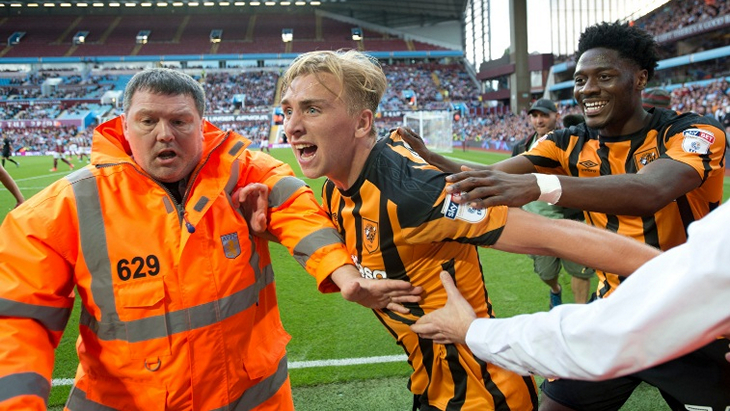 Радость футболистов «Халл Сити»