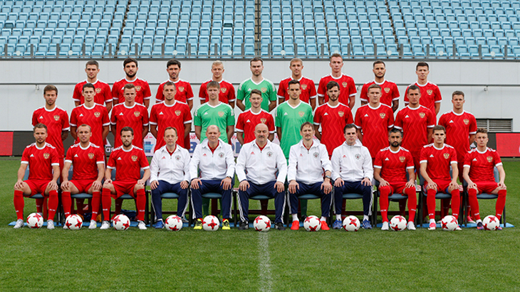 Футболисты сборной России