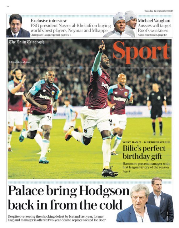 «Пэлас» верит в Ходжсона