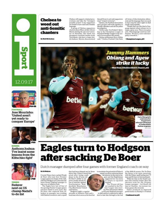 «Орлы» назначат Ходжсона