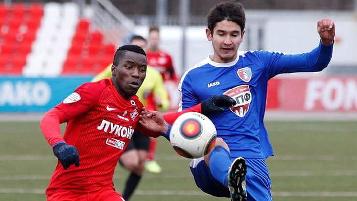 Фрагмент матча «Спартак-2» — «Авангард»