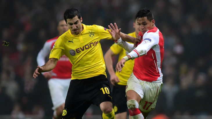 Генрих Мхитарян и Алексис Санчес