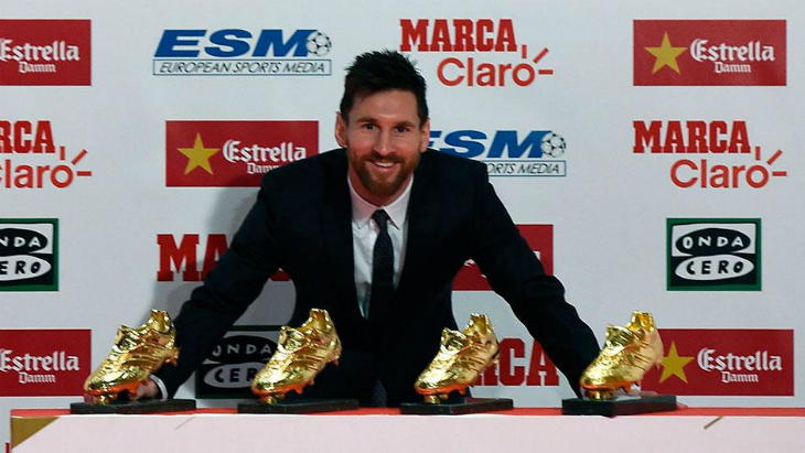 Лионель Месси завоевал уже 4 «Золотые Бутсы»