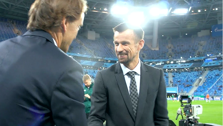 Роберто Манчини и Сергей Семак