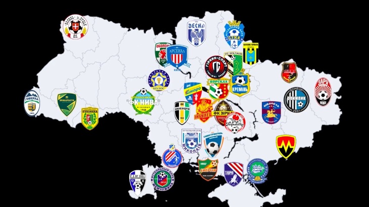 Карта с клубами, которые замешаны в скандале