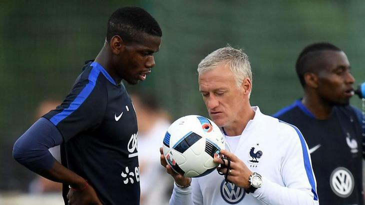 Поль Погба и Дидье Дешам