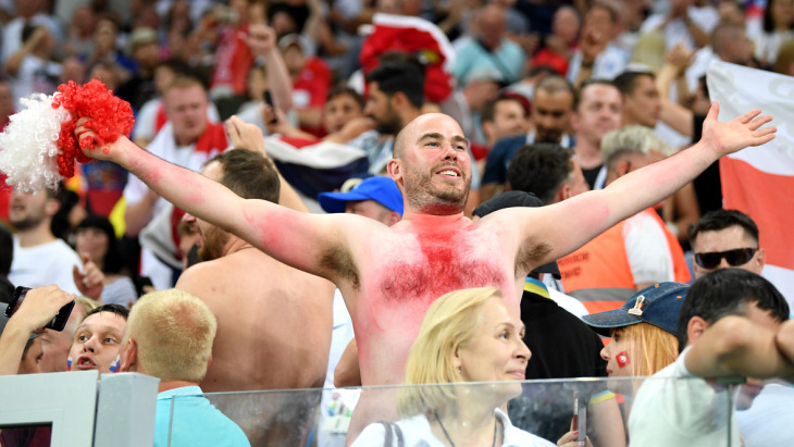 Фанаты сборной Англии