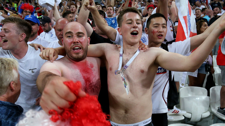 Фанаты сборной Англии