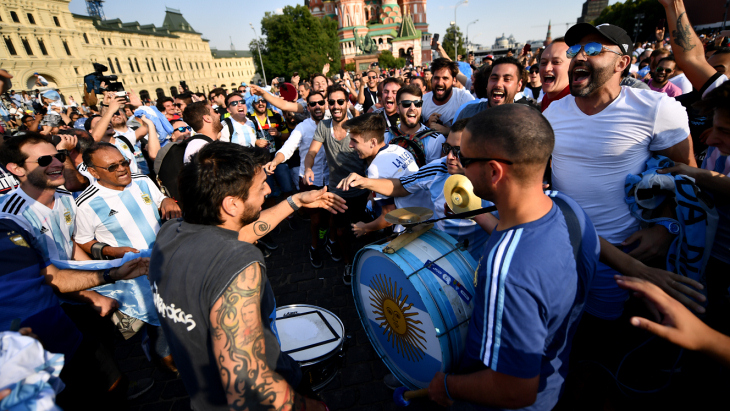 Болельщики сборной Аргентины