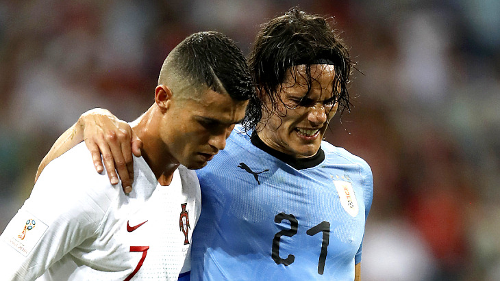 Криштиану Роналду и Эдинсон Кавани