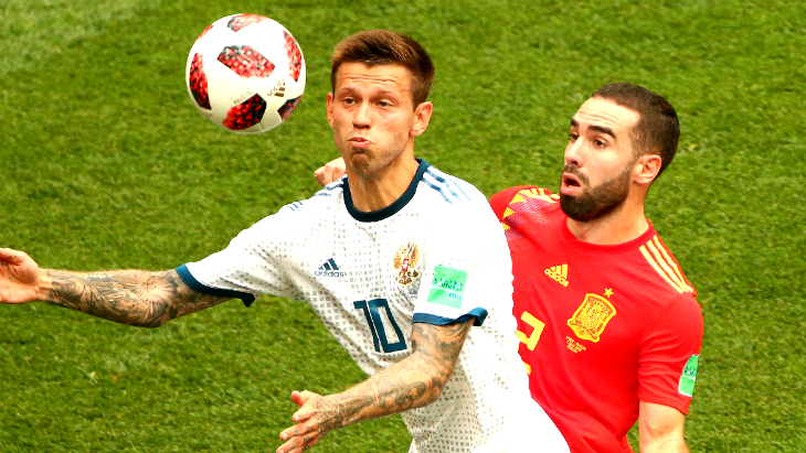 Испания не смогла справиться с Россией