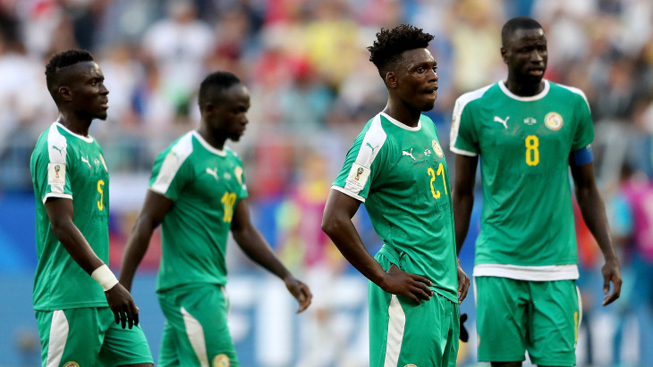Футболисты сборной Сенегала