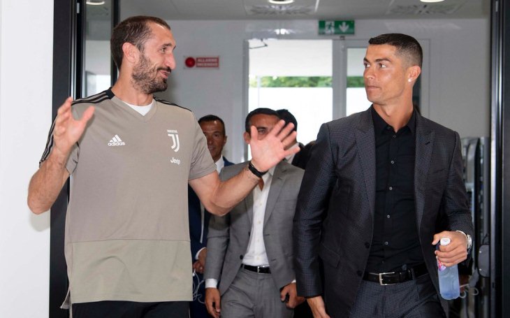 Джорджо Кьеллини и Криштиану Роналду