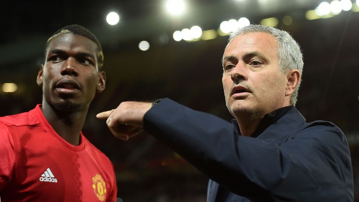 Поль Погба и Жозе Моуринью