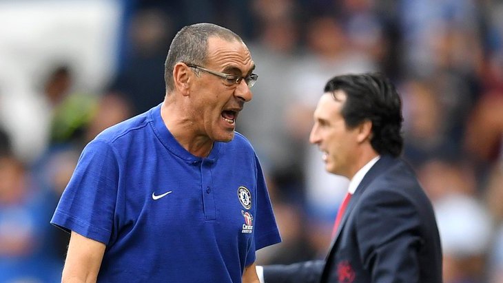 Маурицио Сарри и Унаи Эмери Маурицио Сарри и Унаи Эмери