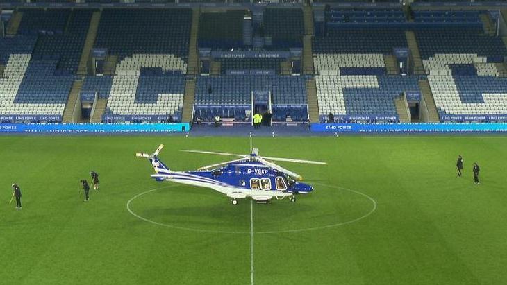 Вертолет незадолго до взлета