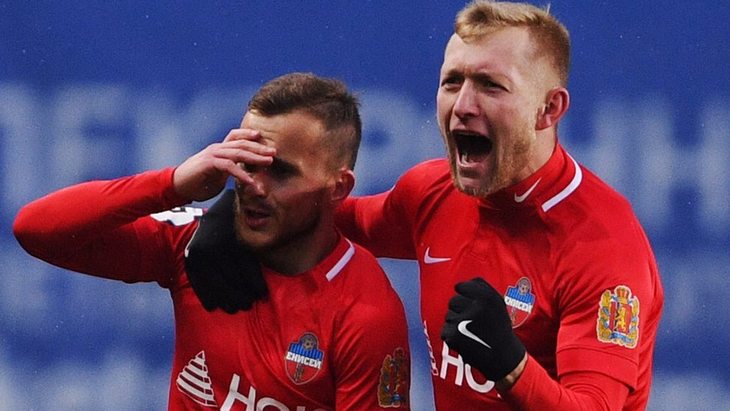 Футболисты «Енисея»