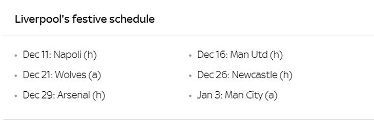 Календарь «Ливерпуля»