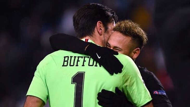 Неймар и Джанлуиджи Буффон