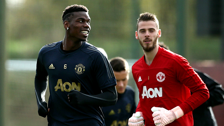 Поль Погба и Давид Де Хеа Поль Погба и Давид Де Хеа