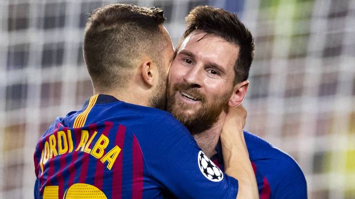Жорди Альба и Лионель Месси