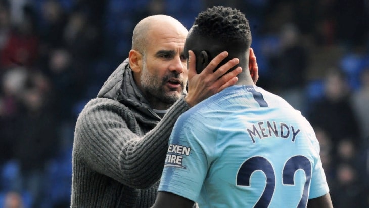 Пеп Гвардиола и Бенжамен Менди