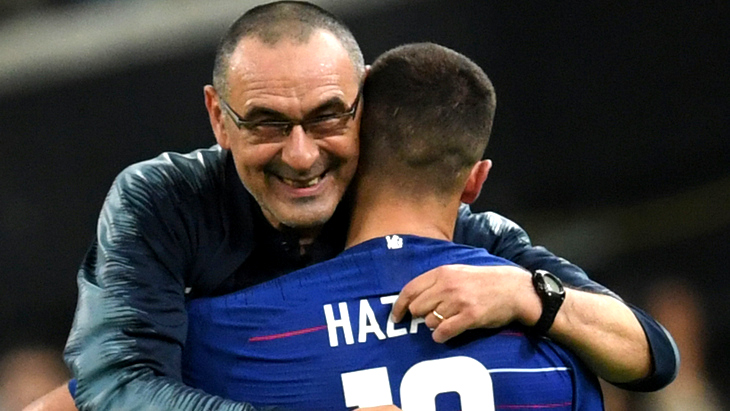 Маурицио Сарри и Эден Азар