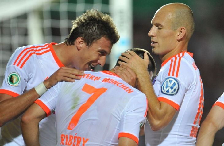 Марио Манджукич, Франк Рибери и Арьен Роббен