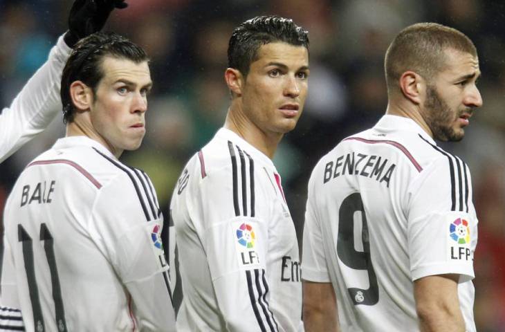 Гарет Бейл, Криштиану Роналду и Карим Бензема