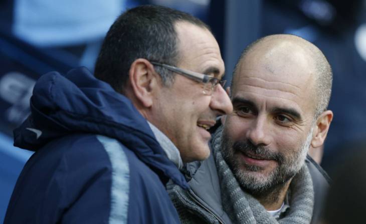 Маурицио Сарри и Пеп Гвардиола