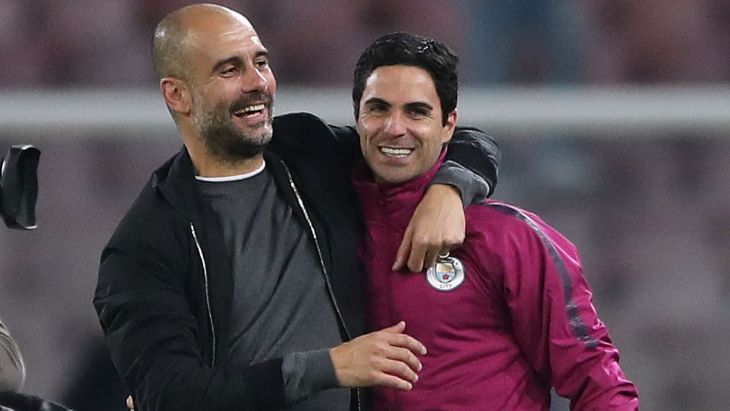 Пеп Гвардиола и Микель Артета Пеп Гвардиола и Микель Артета