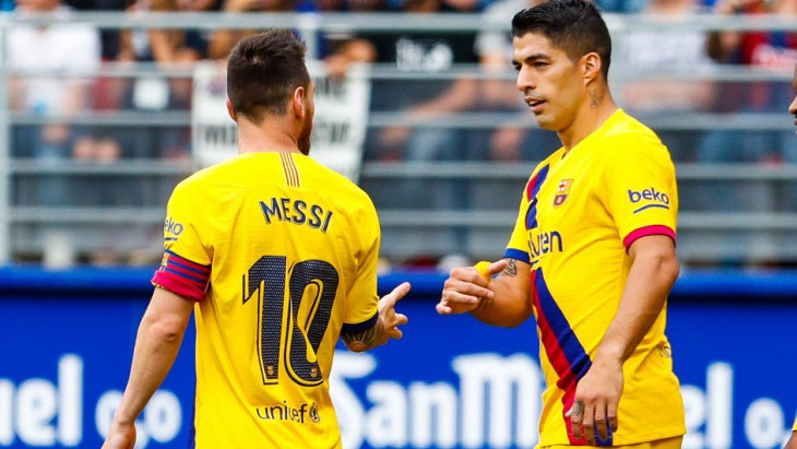 Лионель Месси и Луис Суарес