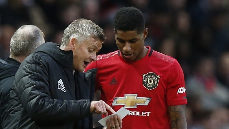 Уле-Гуннар Сульшер и Маркус Рашфорд