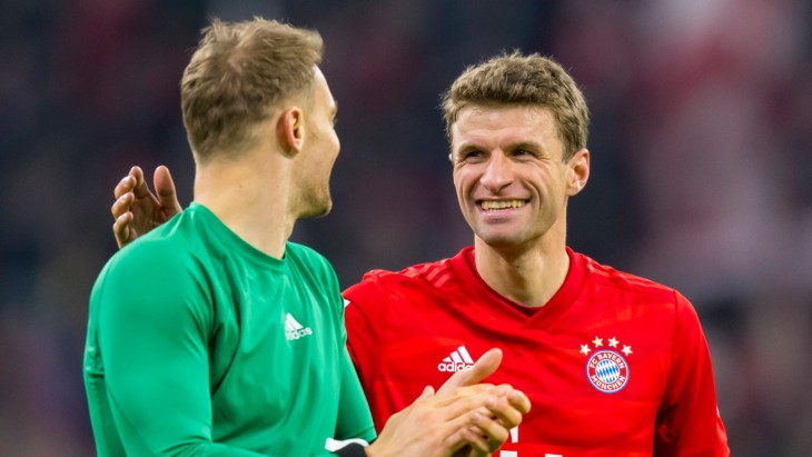 Мануэль Нойер и Томас Мюллер