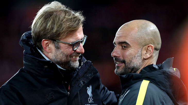 Юрген Клопп и Хосеп Гвардиола