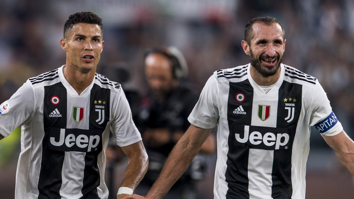 Криштиану Роналду и Джорджо Кьеллини