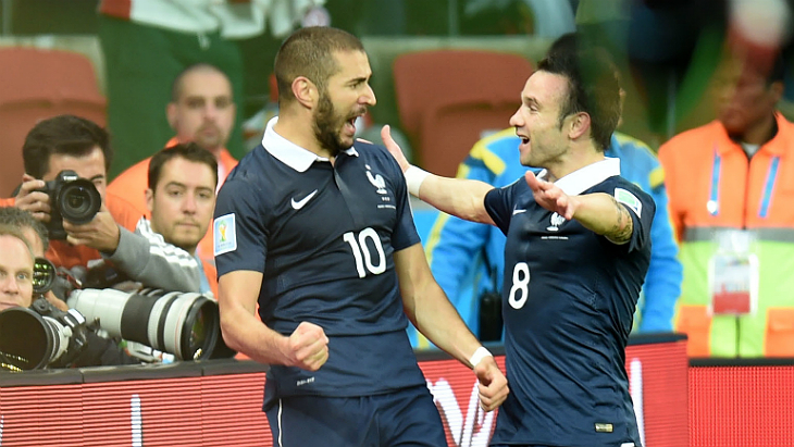 Карим Бензема и Матье Вальбуэна