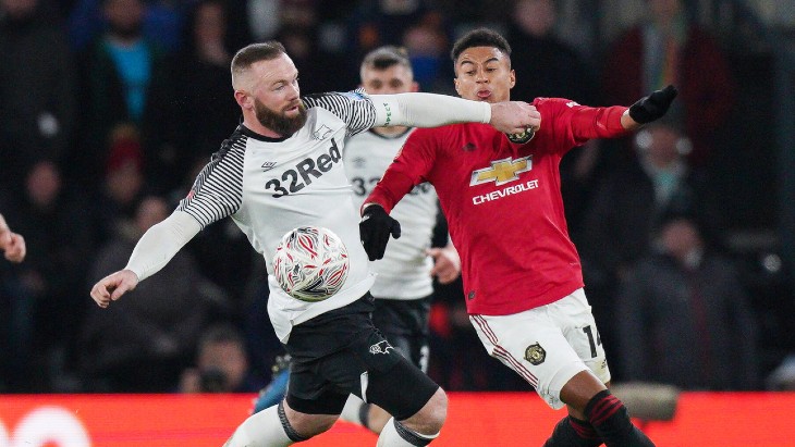 Матч Кубка Англии «Дерби» — «Манчестер Юнайтед» Матч Кубка Англии «Дерби» — «Манчестер Юнайтед»