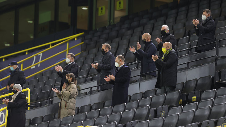 Трибуна стадиона в Дортмунде