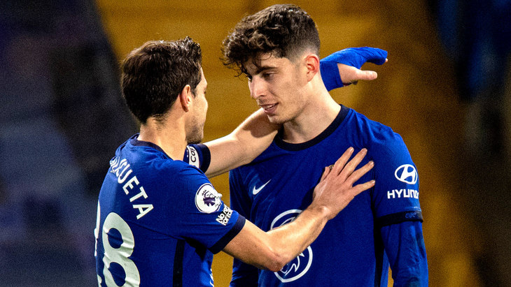 Сесар Аспиликуэта и Кай Хаверц Сесар Аспиликуэта и Кай Хаверц