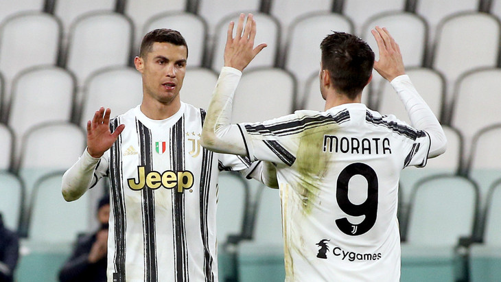 Криштиану Роналду и Альваро Мората