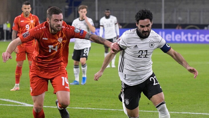 Фрагмент матча Германия — Северная Македония