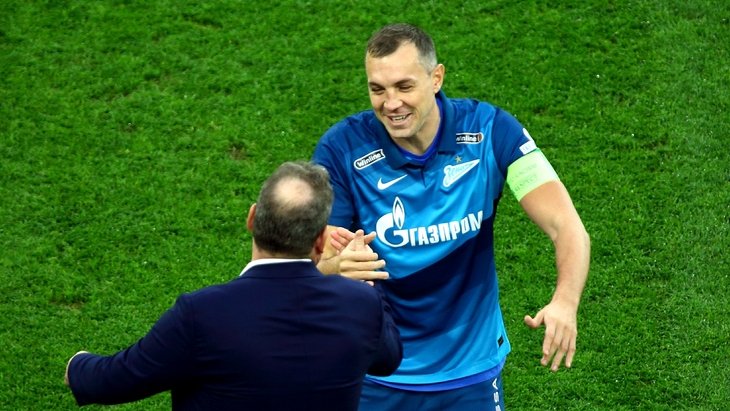 Артем Дзюба и Леонид Слуцкий