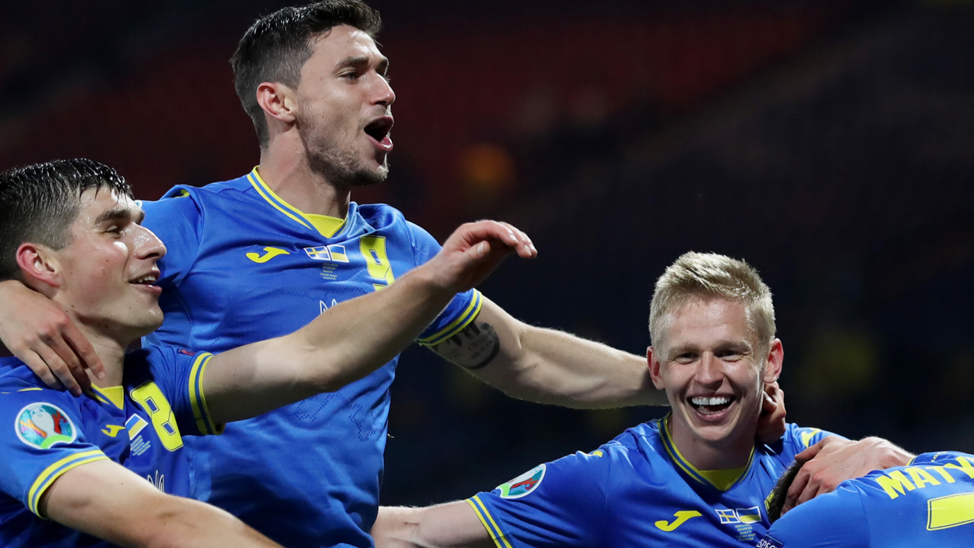 Украина празднует выход в 1/4 финала