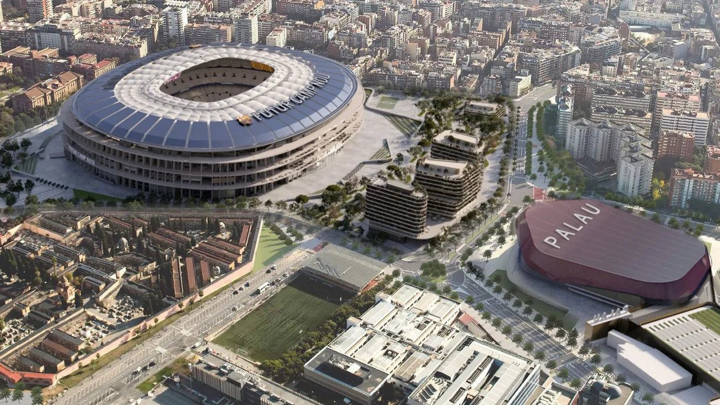 Общий вид стадиона и прилегающей территории