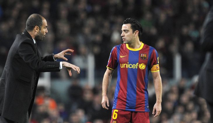 Пеп Гвардиола и Хави