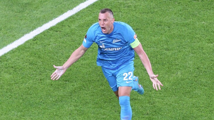 Артем Дзюба — автор первого гола у «Зенита»