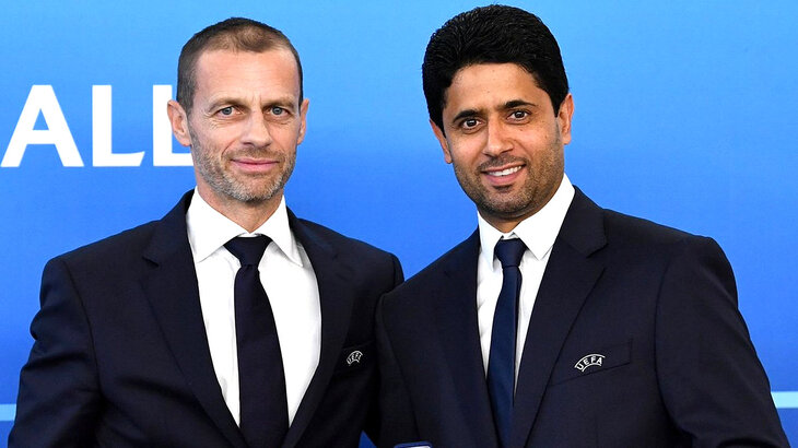 Александер Чеферин и Нассер Аль-Хелайфи Александер Чеферин и Нассер Аль-Хелайфи