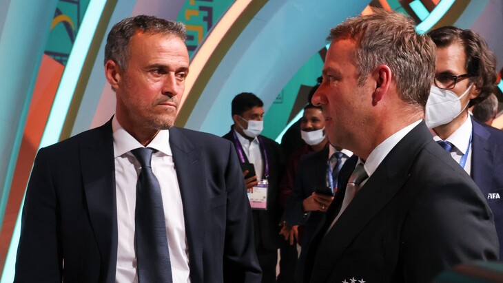 Луис Энрике и Ханс-Дитер Флик