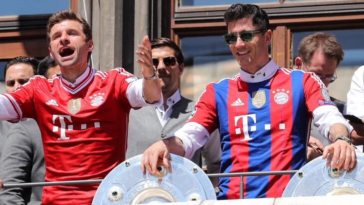 «Бавария» празднует титул чемпиона